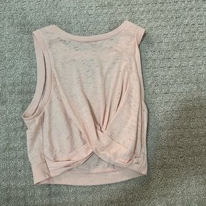 forever 21 ruched workout tank pink